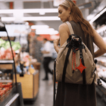 OLEADA NYC convertible travel bags > work-to-travel backpack > commuter bags > water-resistant vegan bags > stylish multi-use backpack Color_Abu Dhabi AnyWear Tennis Backpack