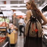 OLEADA NYC convertible travel bags > work-to-travel backpack > commuter bags > water-resistant vegan bags > stylish multi-use backpack Color_Abu Dhabi AnyWear Tennis Backpack