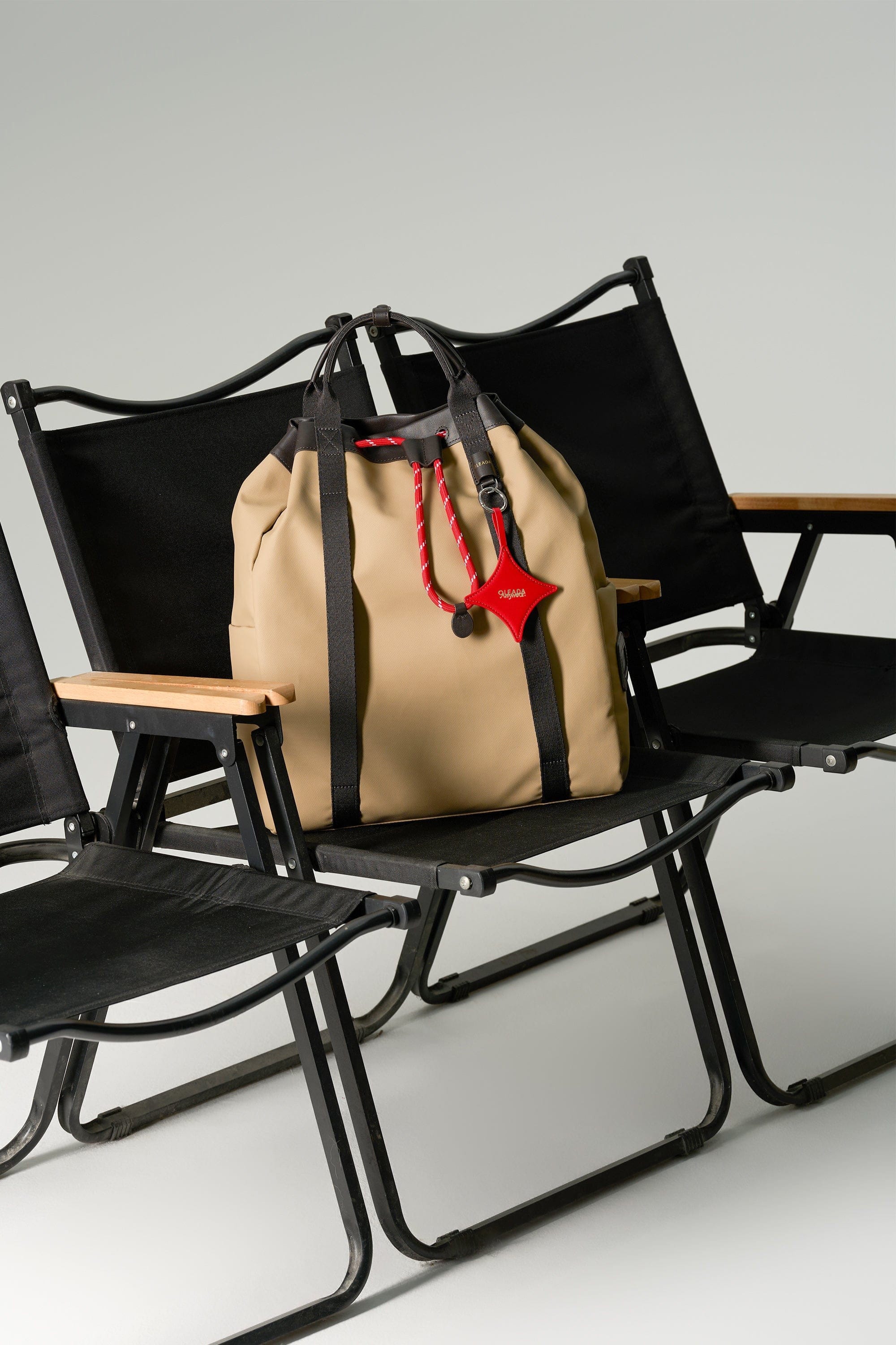 OLEADA NYC convertible travel bags > work-to-travel backpack > commuter bags > water-resistant vegan bags > stylish multi-use backpack Color_Abu Dhabi AnyWear Tennis Backpack