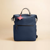 OLEADA NYC convertible travel bags > work-to-travel backpack > commuter bags > water-resistant vegan bags > stylish multi-use backpack Color_Mykonos AnyWear AnyBackpack