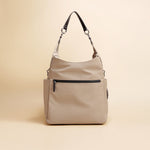 OLEADA NYC Convertible Travel Bags > Work-to-Travel Backpack > Organized Carry Bags > Water-Resistant Vegan Bags > Stylish Multi-Use Backpack Color_Tan Anywear AnyBackpack