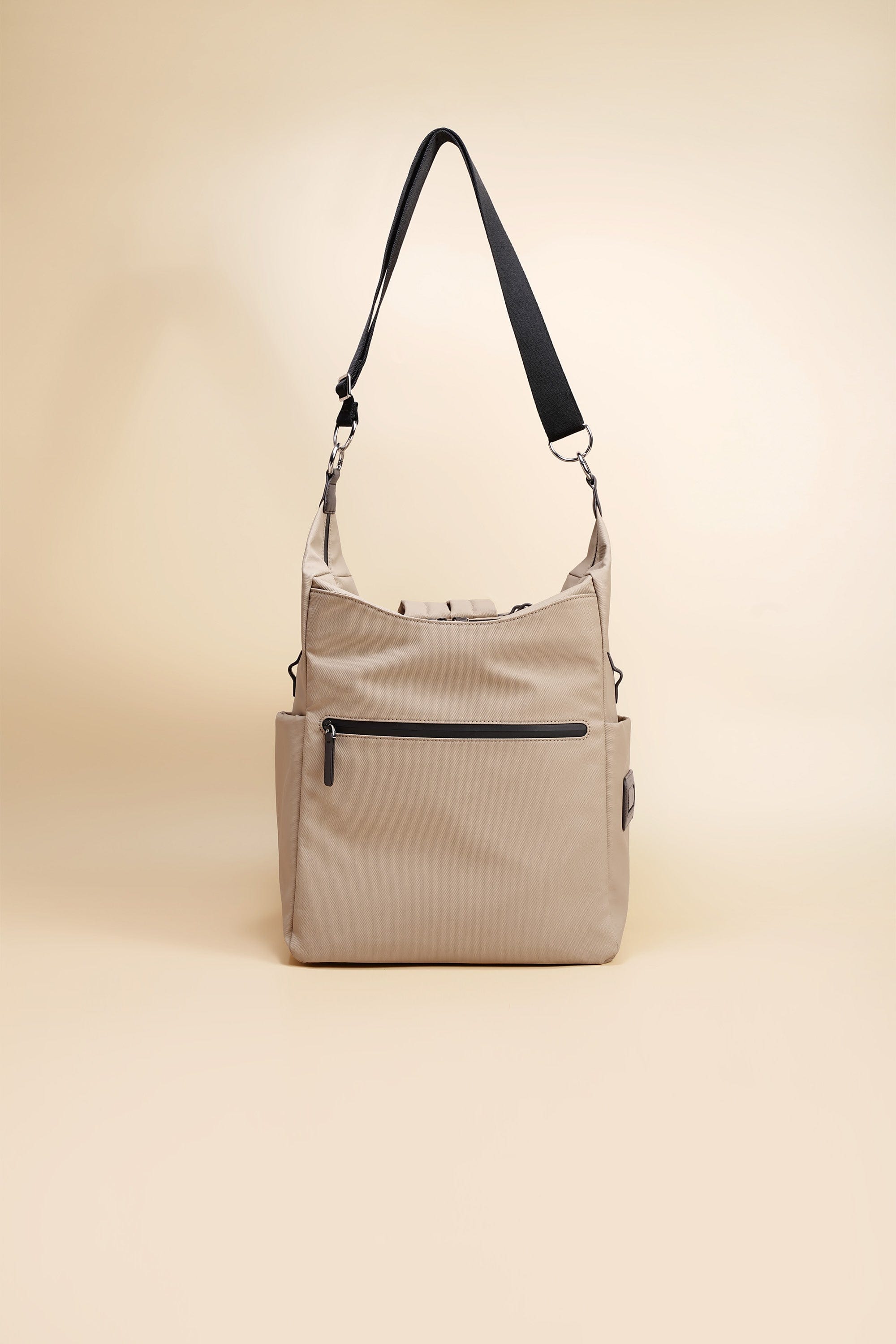 OLEADA NYC Convertible Travel Bags > Work-to-Travel Backpack > Organized Carry Bags > Water-Resistant Vegan Bags > Stylish Multi-Use Backpack Color_Tan Anywear AnyBackpack