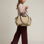 OLEADA NYC Convertible Travel Bags > Work-to-Travel Duffle Bags > Organized Carry Bags > Water-Resistant Vegan Bags > Stylish Multi-Use Bags Anywear AnyDuffle