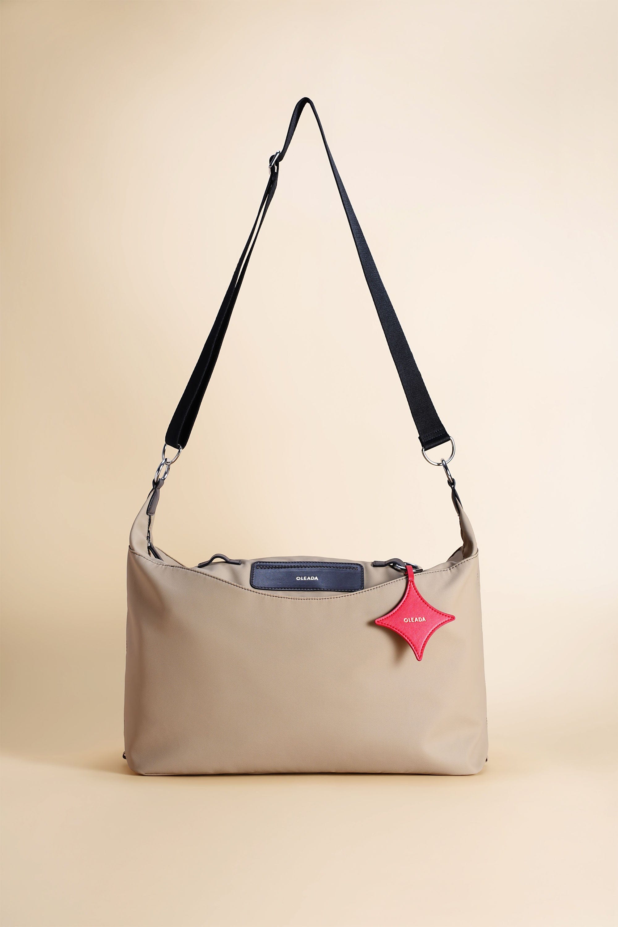 OLEADA NYC Convertible Travel Bags > Work-to-Travel Duffle Bags > Organized Carry Bags > Water-Resistant Vegan Bags > Stylish Multi-Use Bags Color_Tan Anywear AnyDuffle City