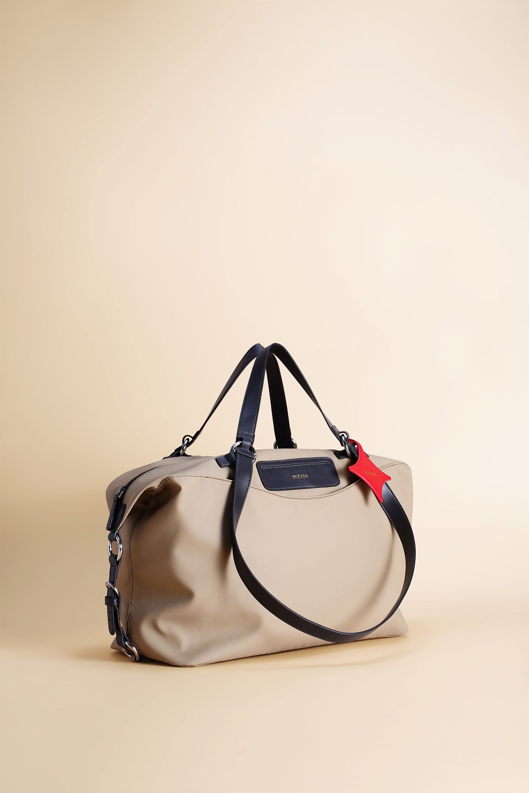 OLEADA NYC Convertible Travel Bags > Work-to-Travel Duffle Bags > Organized Carry Bags > Water-Resistant Vegan Bags > Stylish Multi-Use Bags Color_Tan Anywear AnyDuffle City