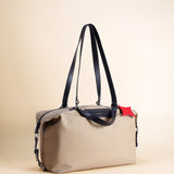 OLEADA NYC Convertible Travel Bags > Work-to-Travel Duffle Bags > Organized Carry Bags > Water-Resistant Vegan Bags > Stylish Multi-Use Bags Color_Tan Anywear AnyDuffle City