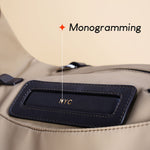 OLEADA NYC Convertible Travel Bags > Work-to-Travel Duffle Bags > Organized Carry Bags > Water-Resistant Vegan Bags > Stylish Multi-Use Bags Color_Tan Anywear AnyDuffle City