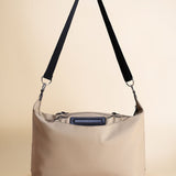 OLEADA NYC Convertible Travel Bags > Work-to-Travel Duffle Bags > Organized Carry Bags > Water-Resistant Vegan Bags > Stylish Multi-Use Bags Color_Tan Anywear AnyDuffle Travel