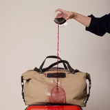 OLEADA NYC Convertible Travel Bags > Work-to-Travel Duffle Bags > Organized Carry Bags > Water-Resistant Vegan Bags > Stylish Multi-Use Bags Color_Tan Anywear AnyDuffle Travel