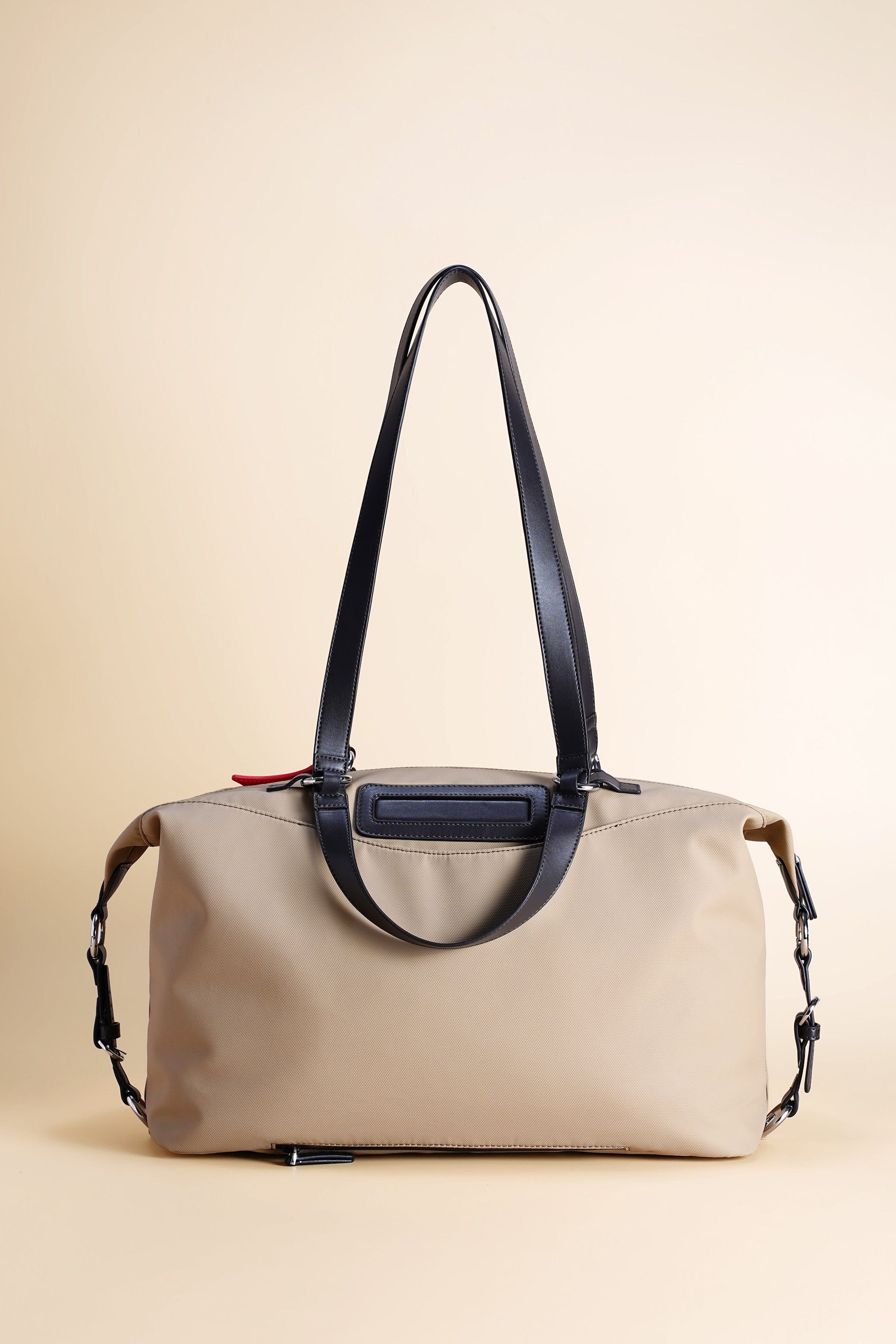 OLEADA NYC Convertible Travel Bags > Work-to-Travel Duffle Bags > Organized Carry Bags > Water-Resistant Vegan Bags > Stylish Multi-Use Bags Color_Tan Anywear AnyDuffle Travel