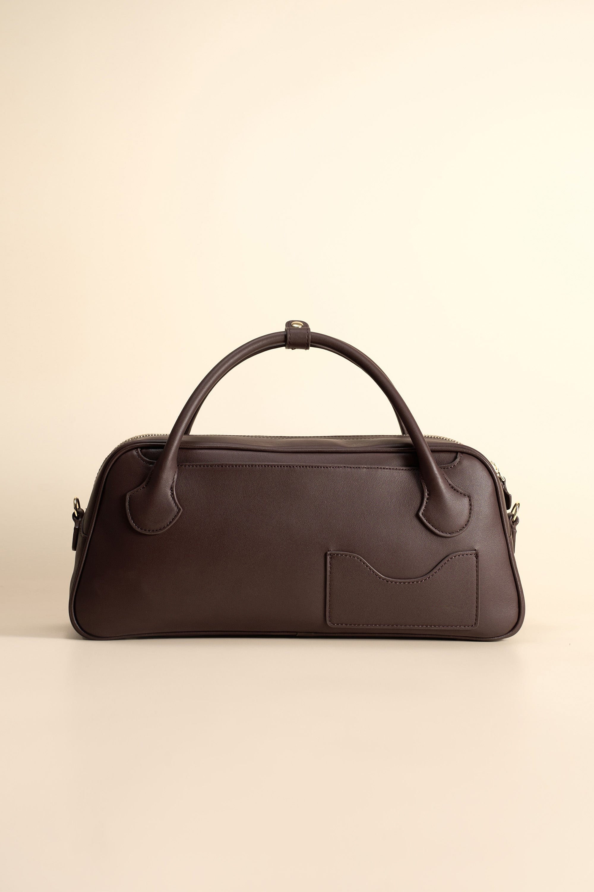 OLEADA NYC Hand Bag > Leather Tote Bag For Women > Mini Handbag > Convertible To Shoulder Bag > Fits iPad Mini> Color_Chocolate / With Leather Strap Mini Marina Carryall