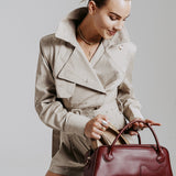 OLEADA NYC Hand Bag > Leather Tote Bag For Women > Mini Handbag > Convertible To Shoulder Bag > Fits iPad Mini> Mini Marina Carryall