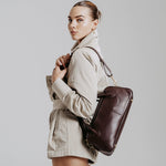 OLEADA NYC Hand Bag > Leather Tote Bag For Women > Mini Handbag > Convertible To Shoulder Bag > Fits iPad Mini> Mini Marina Carryall