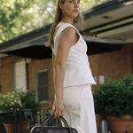 OLEADA NYC Hand Bag > Leather Tote Bag For Women > Mini Handbag > Convertible To Shoulder Bag > Fits iPad Mini> Mini Marina Carryall