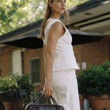 OLEADA NYC Hand Bag > Leather Tote Bag For Women > Mini Handbag > Convertible To Shoulder Bag > Fits iPad Mini> Mini Marina Carryall