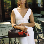 OLEADA NYC Hand Bag > Leather Tote Bag For Women > Mini Handbag > Convertible To Shoulder Bag > Fits iPad Mini> Mini Marina Carryall