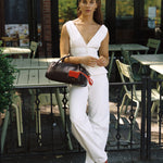 OLEADA NYC Hand Bag > Leather Tote Bag For Women > Mini Handbag > Convertible To Shoulder Bag > Fits iPad Mini> Mini Marina Carryall