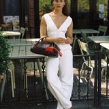 OLEADA NYC Hand Bag > Leather Tote Bag For Women > Mini Handbag > Convertible To Shoulder Bag > Fits iPad Mini> Mini Marina Carryall