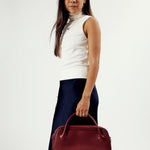 OLEADA NYC Hand Bag > Leather Tote Bag For Women > Mini Handbag > Convertible To Shoulder Bag > Fits iPad Mini> Mini Marina Carryall