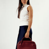OLEADA NYC Hand Bag > Leather Tote Bag For Women > Mini Handbag > Convertible To Shoulder Bag > Fits iPad Mini> Mini Marina Carryall