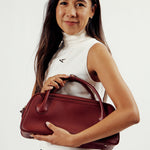 OLEADA NYC Hand Bag > Leather Tote Bag For Women > Mini Handbag > Convertible To Shoulder Bag > Fits iPad Mini> Mini Marina Carryall