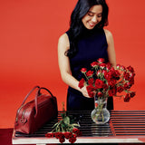 OLEADA NYC Hand Bag > Leather Tote Bag For Women > Mini Handbag > Convertible To Shoulder Bag > Fits iPad Mini> Mini Marina Carryall