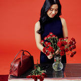 OLEADA NYC Hand Bag > Leather Tote Bag For Women > Mini Handbag > Convertible To Shoulder Bag > Fits iPad Mini> Mini Marina Carryall