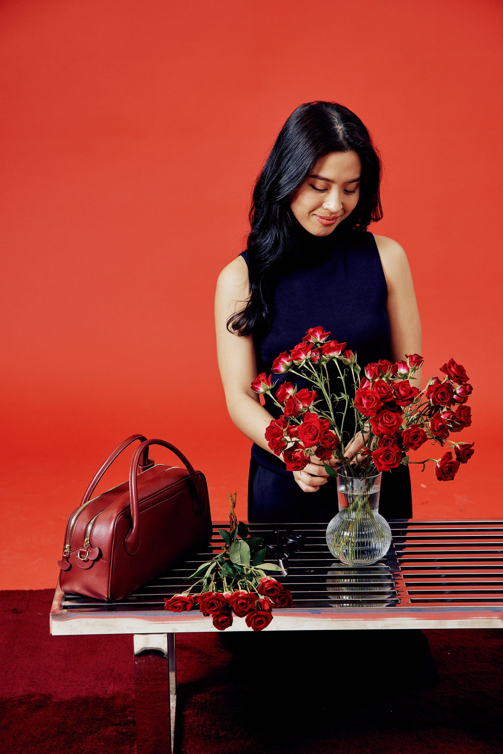 OLEADA NYC Hand Bag > Leather Tote Bag For Women > Mini Handbag > Convertible To Shoulder Bag > Fits iPad Mini> Mini Marina Carryall