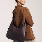 OLEADA NYC Hobo Bag > Leather Hobo Bag For Women > Mini Handbag > Convertible To Shoulder Bag > Fits 14" laptop> Marina Hobo