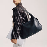 OLEADA NYC Hobo Bag > Leather Hobo Bag For Women > Mini Handbag > Convertible To Shoulder Bag > Fits 14" laptop> Marina Hobo
