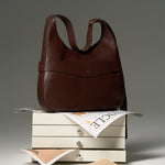 OLEADA NYC Hobo Bag > Leather Hobo Bag For Women > Mini Handbag > Convertible To Shoulder Bag > Fits 14" laptop> Marina Hobo