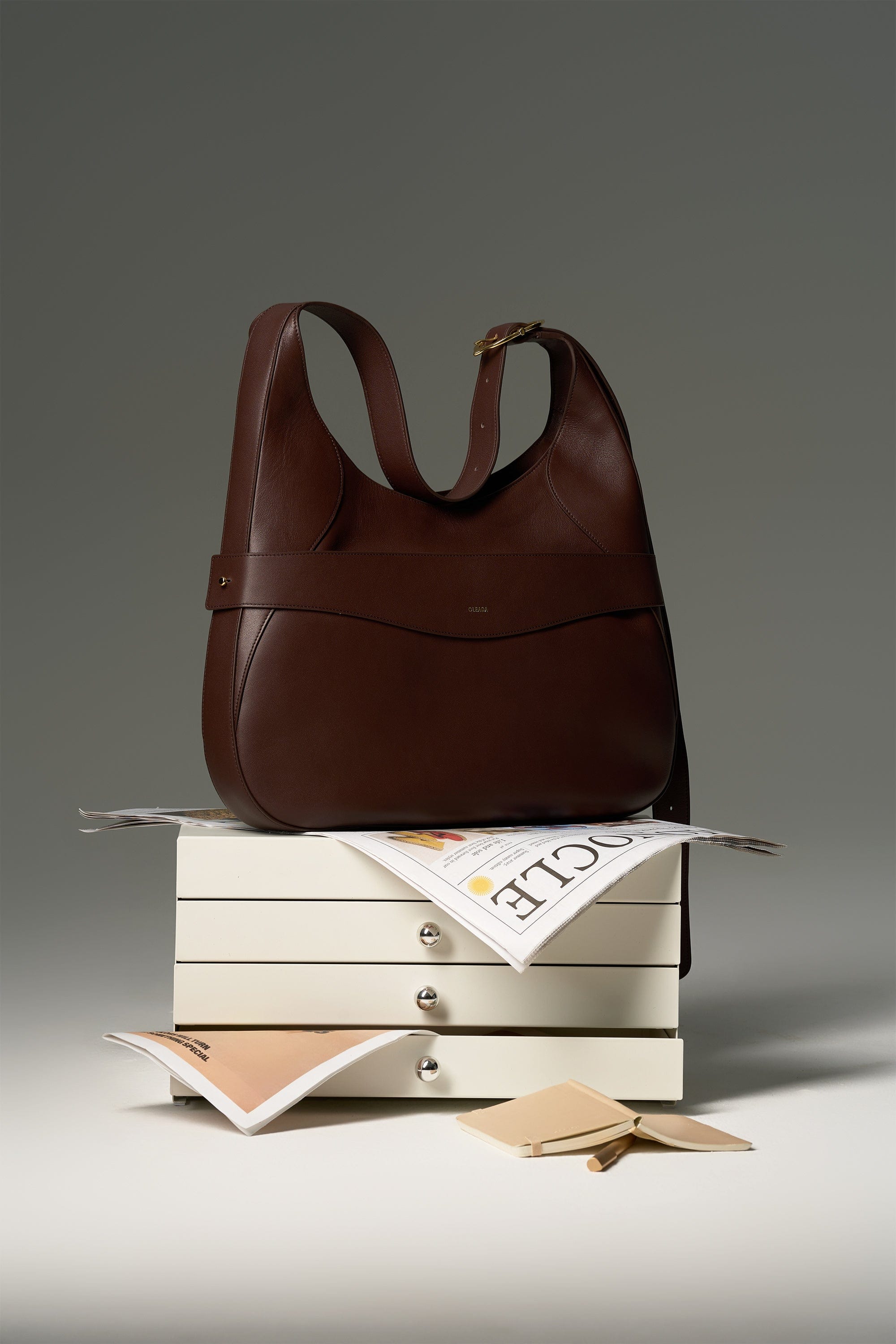 OLEADA NYC Hobo Bag > Leather Hobo Bag For Women > Mini Handbag > Convertible To Shoulder Bag > Fits 14" laptop> Marina Hobo