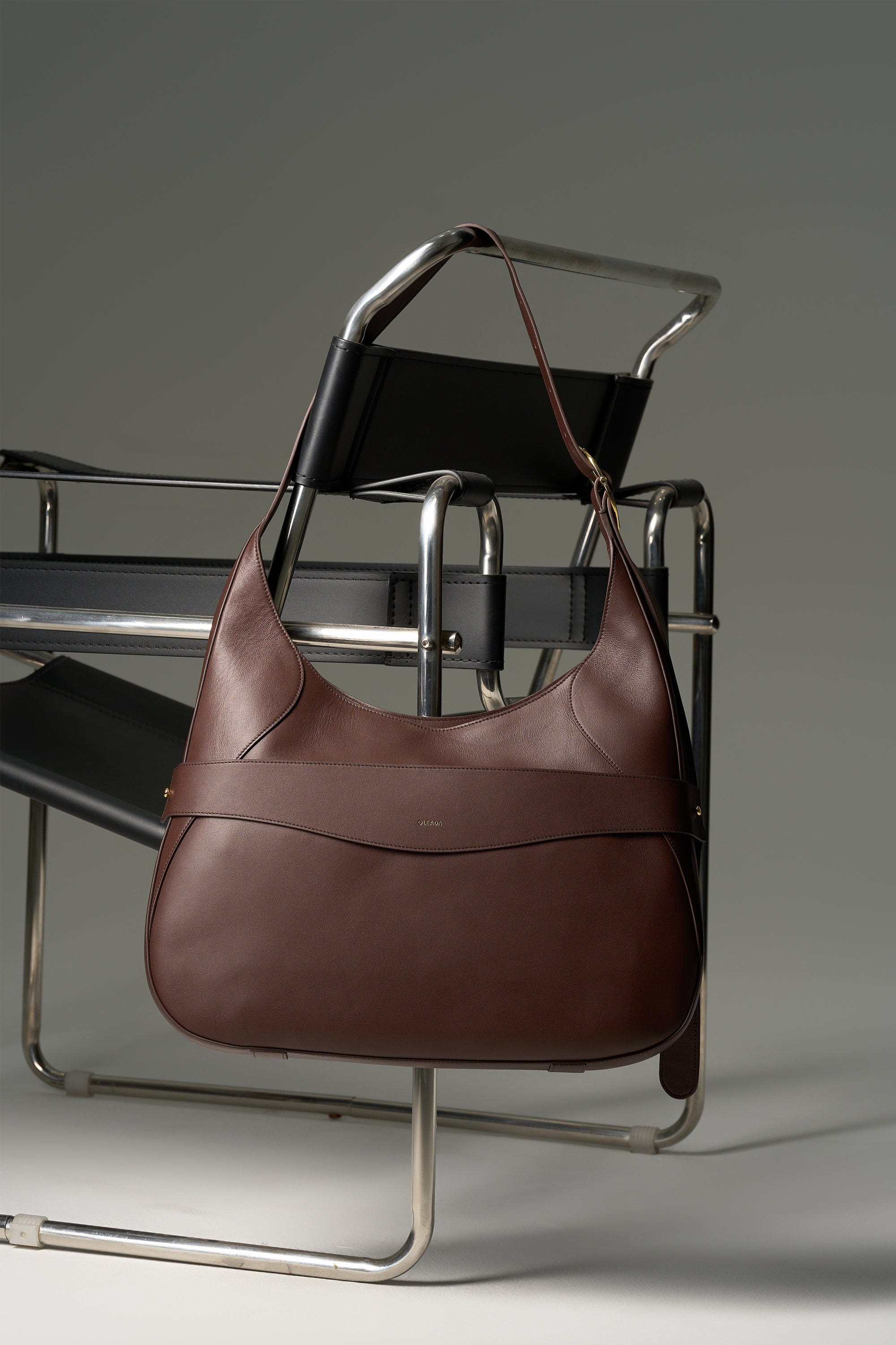 OLEADA NYC Hobo Bag > Leather Hobo Bag For Women > Mini Handbag > Convertible To Shoulder Bag > Fits 14" laptop> Marina Hobo