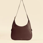 OLEADA NYC Hobo Bag > Leather Hobo Bag For Women > Mini Handbag > Convertible To Shoulder Bag > Fits iPad Mini> Color_Chocolate Mini Marina Hobo