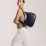 OLEADA NYC Hobo Bag > Leather Hobo Bag For Women > Mini Handbag > Convertible To Shoulder Bag > Fits iPad Mini> Mini Marina Hobo