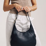 OLEADA NYC Hobo Bag > Leather Hobo Bag For Women > Mini Handbag > Convertible To Shoulder Bag > Fits iPad Mini> Mini Marina Hobo
