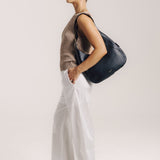 OLEADA NYC Hobo Bag > Leather Hobo Bag For Women > Mini Handbag > Convertible To Shoulder Bag > Fits iPad Mini> Mini Marina Hobo