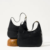 OLEADA NYC Hobo Bag > Leather Hobo Bag For Women > Mini Handbag > Convertible To Shoulder Bag > Fits iPad Mini> Mini Marina Hobo