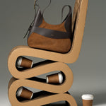 OLEADA NYC Hobo Bag > Leather Hobo Bag For Women > Mini Handbag > Convertible To Shoulder Bag > Fits iPad Pro> Color_Cinnamon Mini Marina Hobo