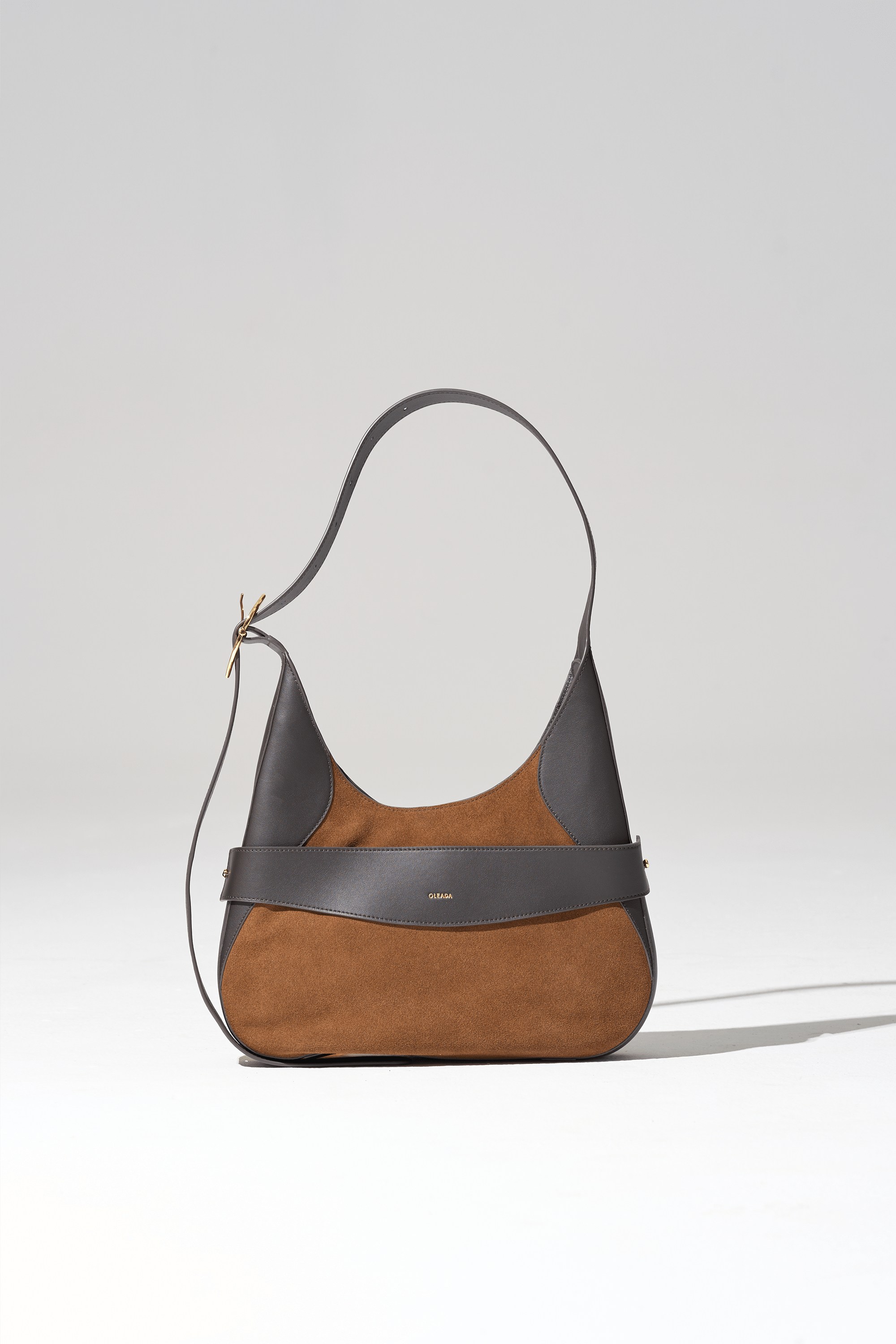 OLEADA NYC Hobo Bag > Leather Hobo Bag For Women > Mini Handbag > Convertible To Shoulder Bag > Fits iPad Pro> Color_Cinnamon Mini Marina Hobo