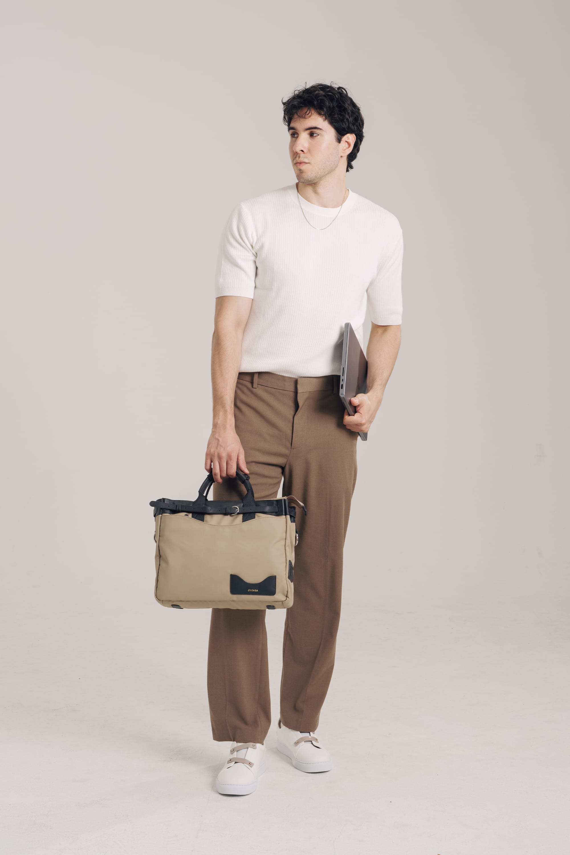 OLEADA NYC Laptop Work Bag > Business Laptop Briefcase > 16 Inch Laptop Bag > Bag With Top Handle > Spacious Compartments Color_Abu Dhabi AnyWear AnyPortfolio