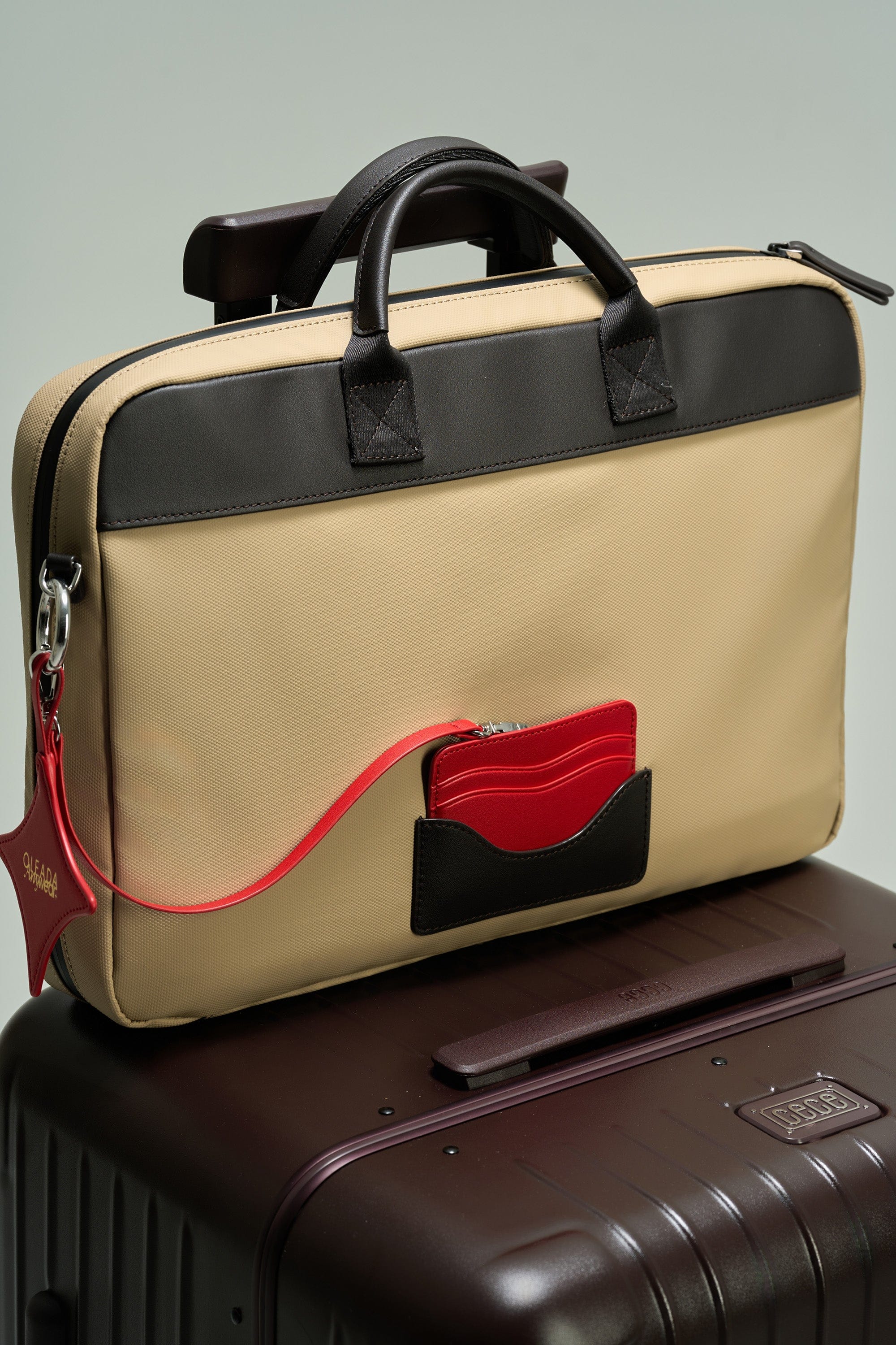 OLEADA NYC Laptop Work Bag > Business Laptop Briefcase > 16 Inch Laptop Bag > Bag With Top Handle > Spacious Compartments Color_Abu Dhabi AnyWear Laptop Brief