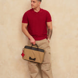 OLEADA NYC Laptop Work Bag > Business Laptop Briefcase > 16 Inch Laptop Bag > Bag With Top Handle > Spacious Compartments Color_Abu Dhabi AnyWear Laptop Brief