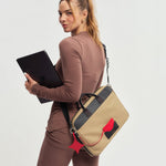 OLEADA NYC Laptop Work Bag > Business Laptop Briefcase > 16 Inch Laptop Bag > Bag With Top Handle > Spacious Compartments Color_Abu Dhabi AnyWear Laptop Brief
