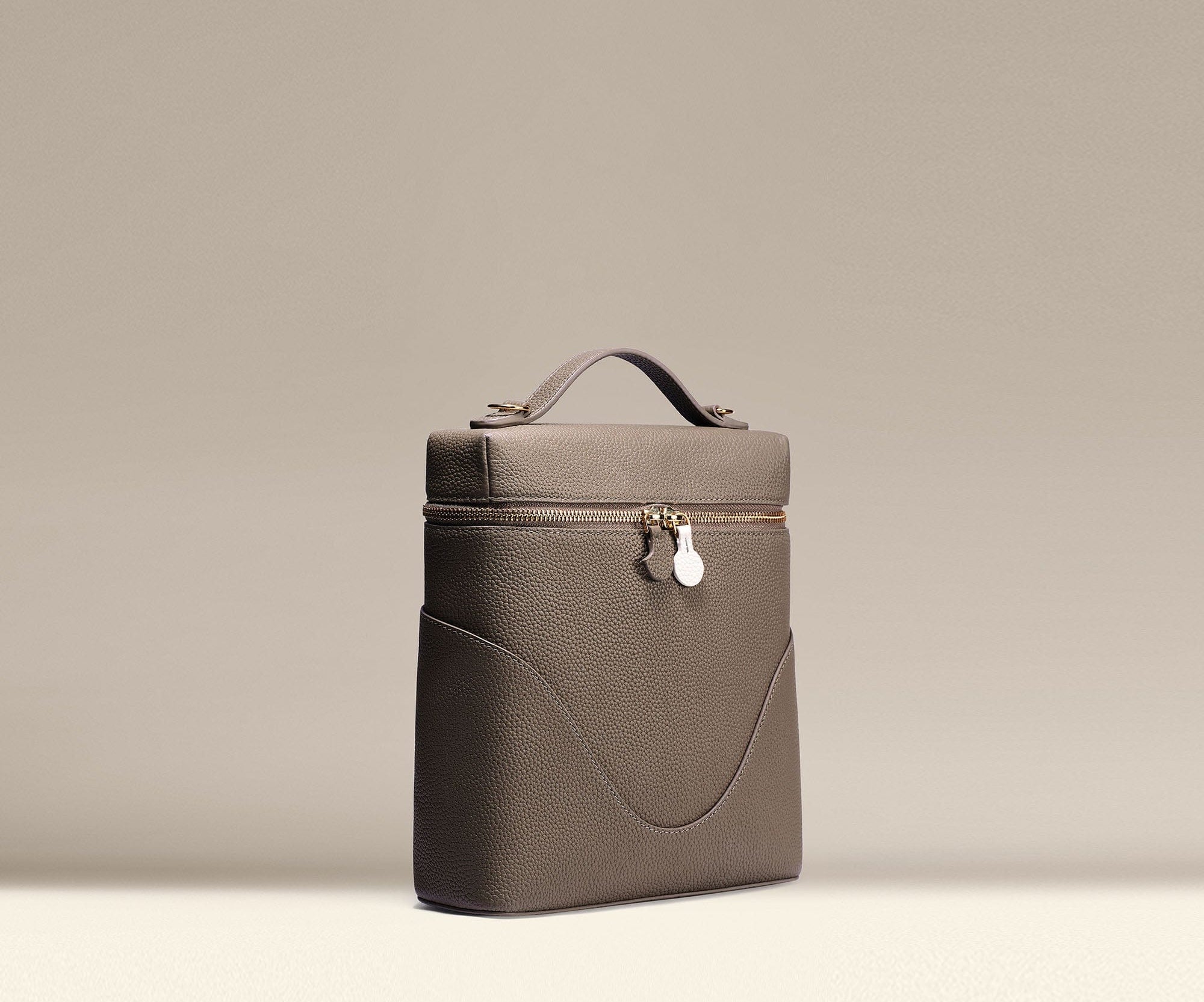 OLEADA NYC Leather Handbag > Women Work Bag > Top Handle Bag > Shoulder Bag > Mini Bag Color_Ash Anchor Bag