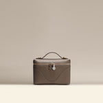 OLEADA NYC Leather Handbag > Women Work Bag > Top Handle Bag > Shoulder Bag > Mini Bag Color_Ash Mini Anchor Bag