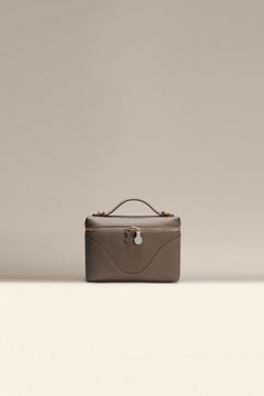 OLEADA NYC Leather Handbag > Women Work Bag > Top Handle Bag > Shoulder Bag > Mini Bag Color_Ash Mini Anchor Bag