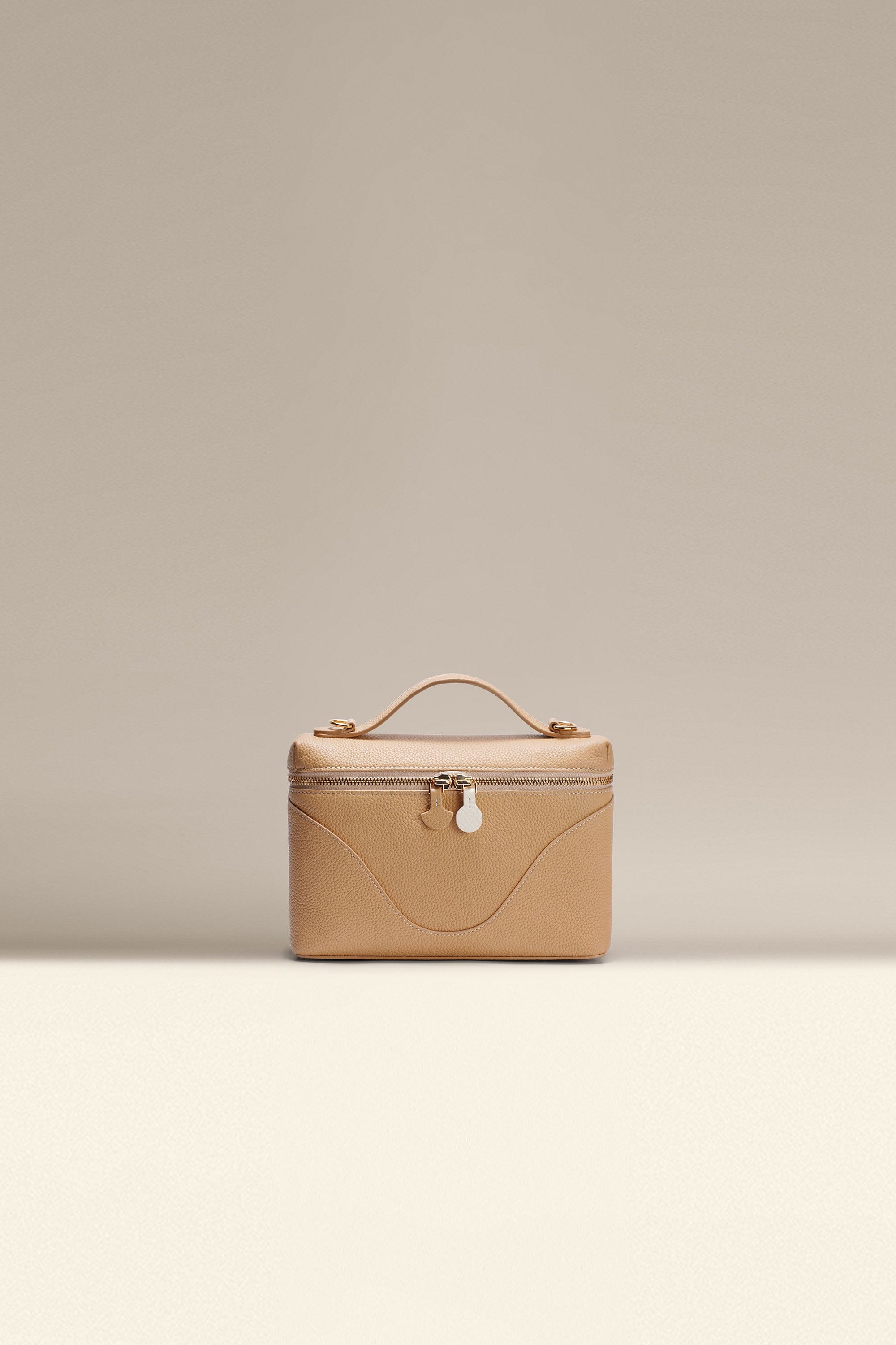 OLEADA NYC Leather Handbag > Women Work Bag > Top Handle Bag > Shoulder Bag > Mini Bag Color_Camel Mini Anchor Bag