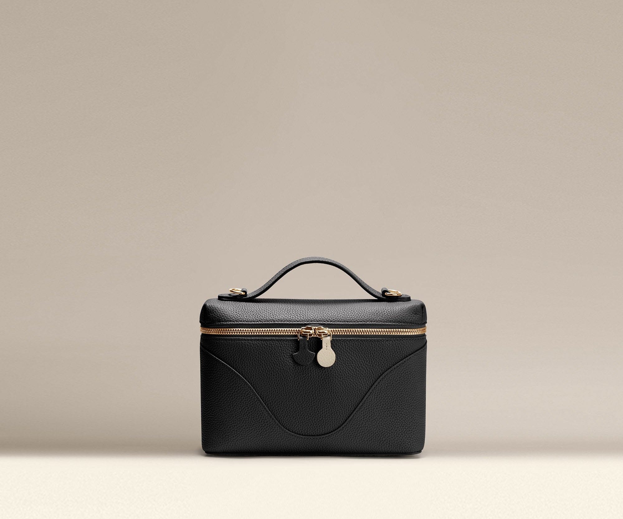 OLEADA NYC Leather Handbag > Women Work Bag > Top Handle Bag > Shoulder Bag > Mini Bag Color_Caviar(G) Mini Anchor Bag