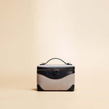 OLEADA NYC Leather Handbag > Women Work Bag > Top Handle Bag > Shoulder Bag > Mini Bag Color_Noir Mini Anchor Bag